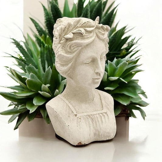 27CM CREAM RESIN BUST