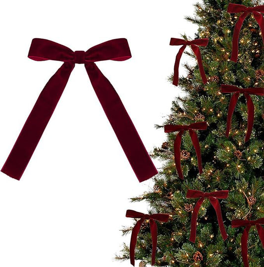 Velvet Christmas Tree Pendant Fabric Door Hanging Christmas Tree Decorations