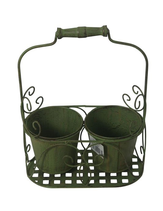 GREEN 2 POT PLANTER