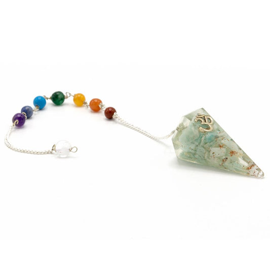 Orgonite Power Chakra Pendulum - Om