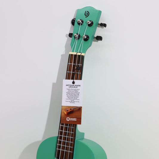 Artisan Made Ukulele - Orange Sunburst Finish (4 String)
