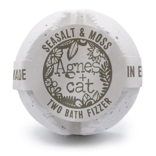 Agnes + Cat Bath Fizzer - Seasalt and Moss