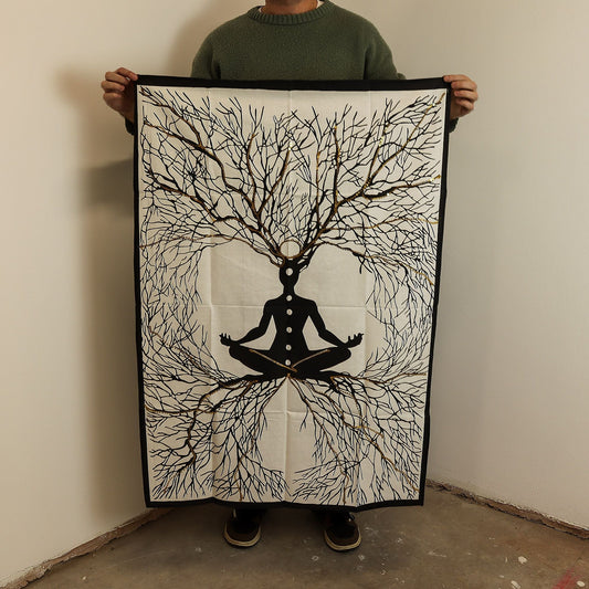 Cotton Wall Art (70x110cm) - Chakra Earth Connection