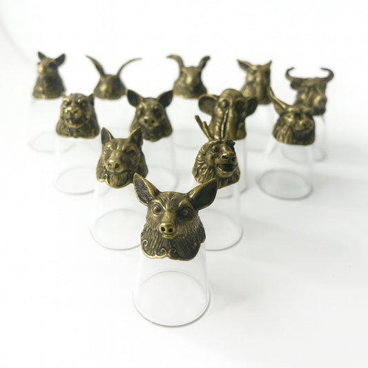 Gift Set of 12 Glasses (25ml) - Forest & Mystical Creatures