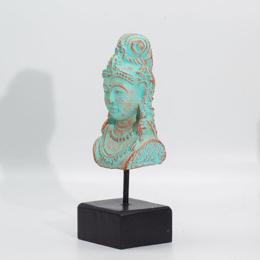 Lucky Java Princess on Stand - Green Copper