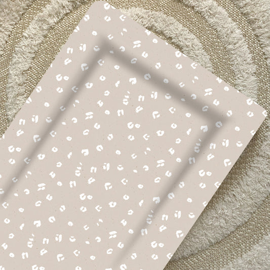 Standard Changing Mat - Sand Animal Print