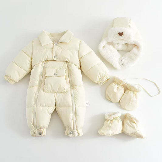 Baby Cotton-padded Thicken Crawler Suit Baby Children Romper | Luxury Home Accessories | Heulog Glow