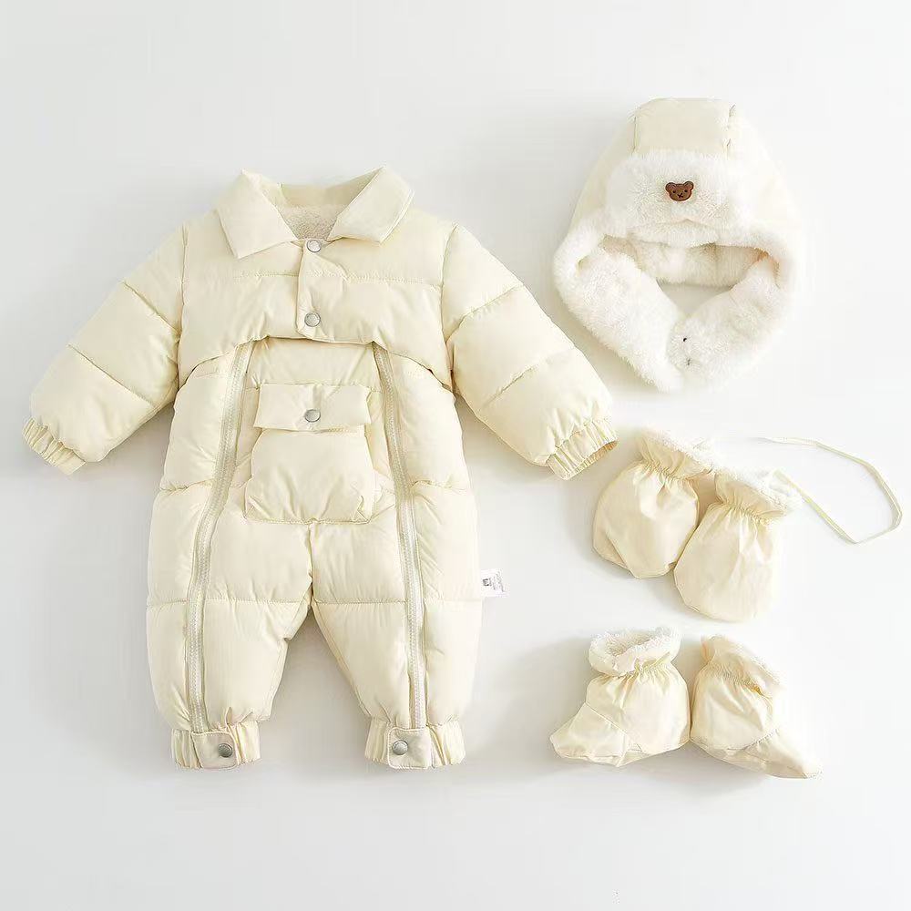 Baby Cotton-padded Thicken Crawler Suit Baby Children Romper | Luxury Home Accessories | Heulog Glow