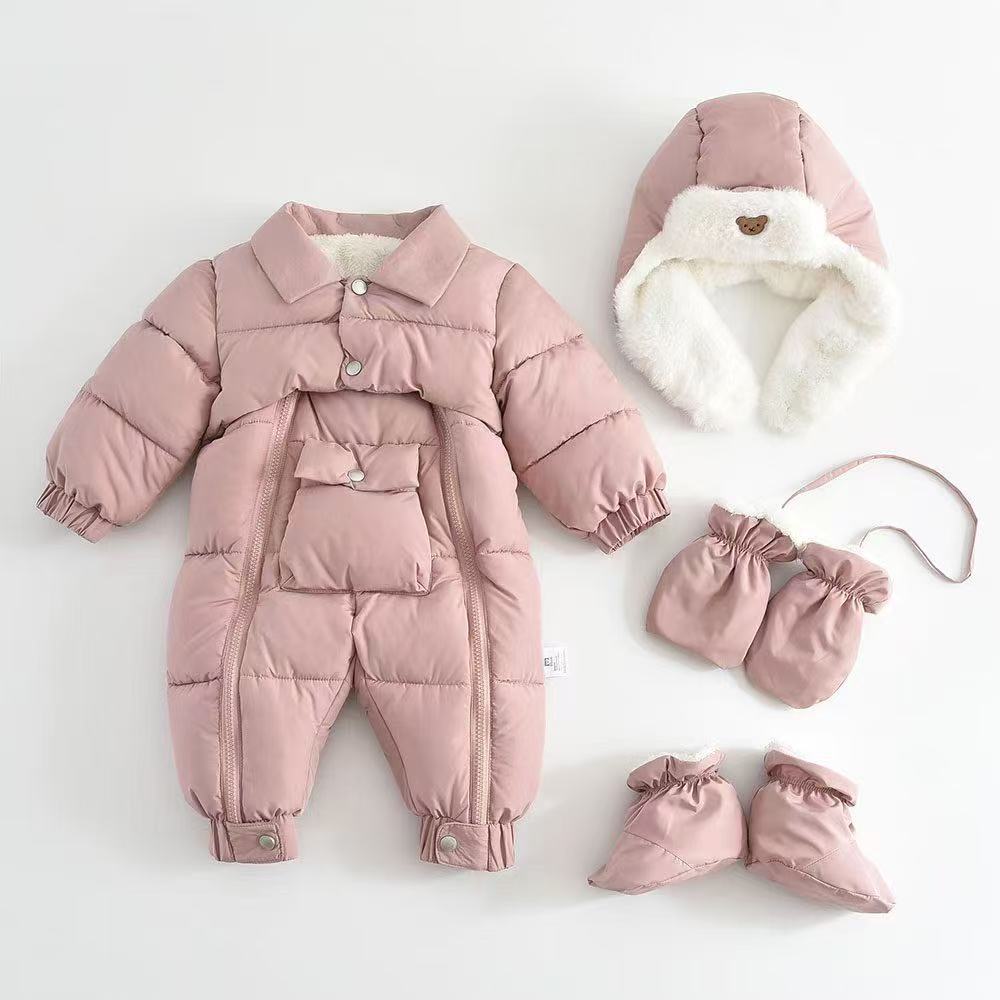 Baby Cotton-padded Thicken Crawler Suit Baby Children Romper | Luxury Home Accessories | Heulog Glow