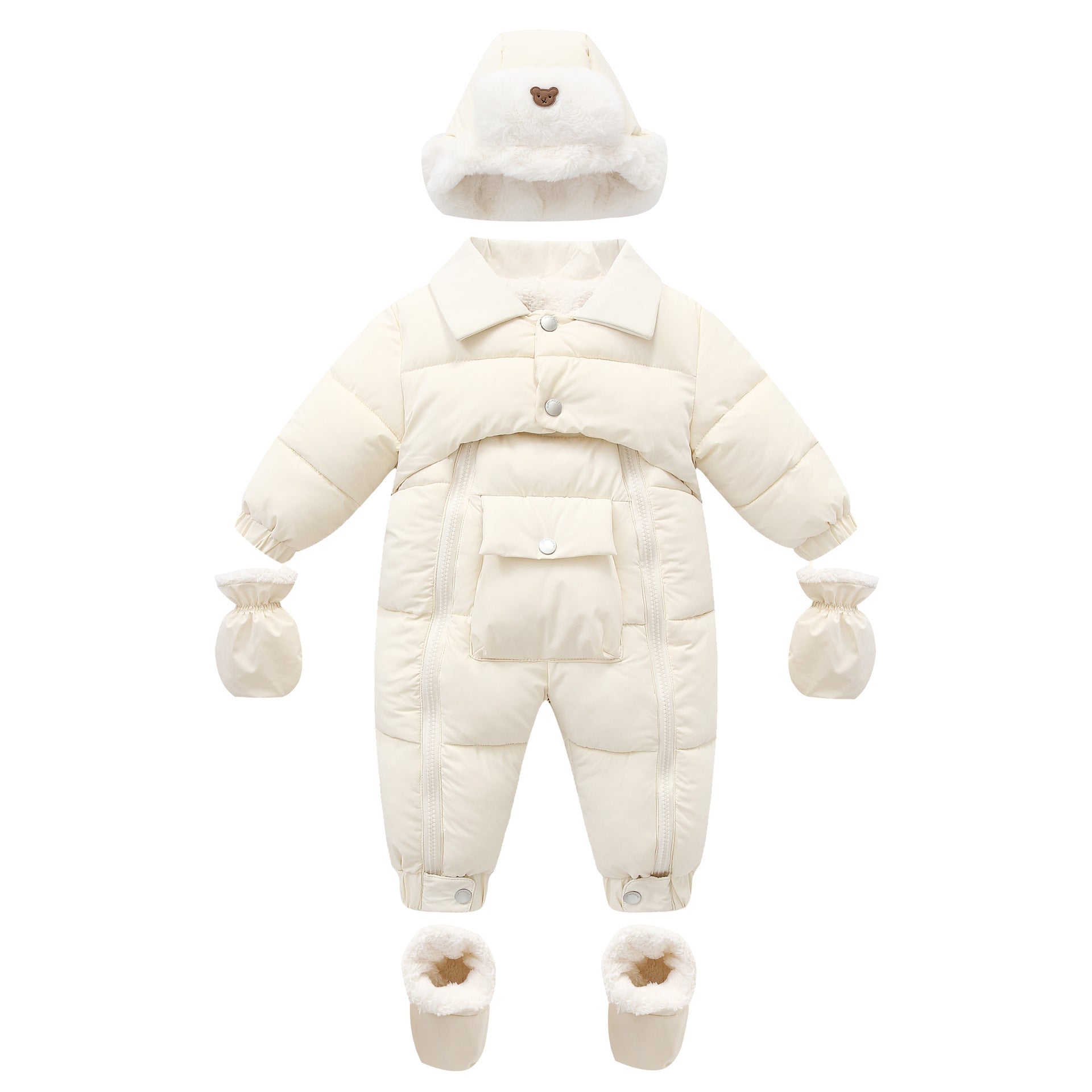 Baby Cotton-padded Thicken Crawler Suit Baby Children Romper | Luxury Home Accessories | Heulog Glow