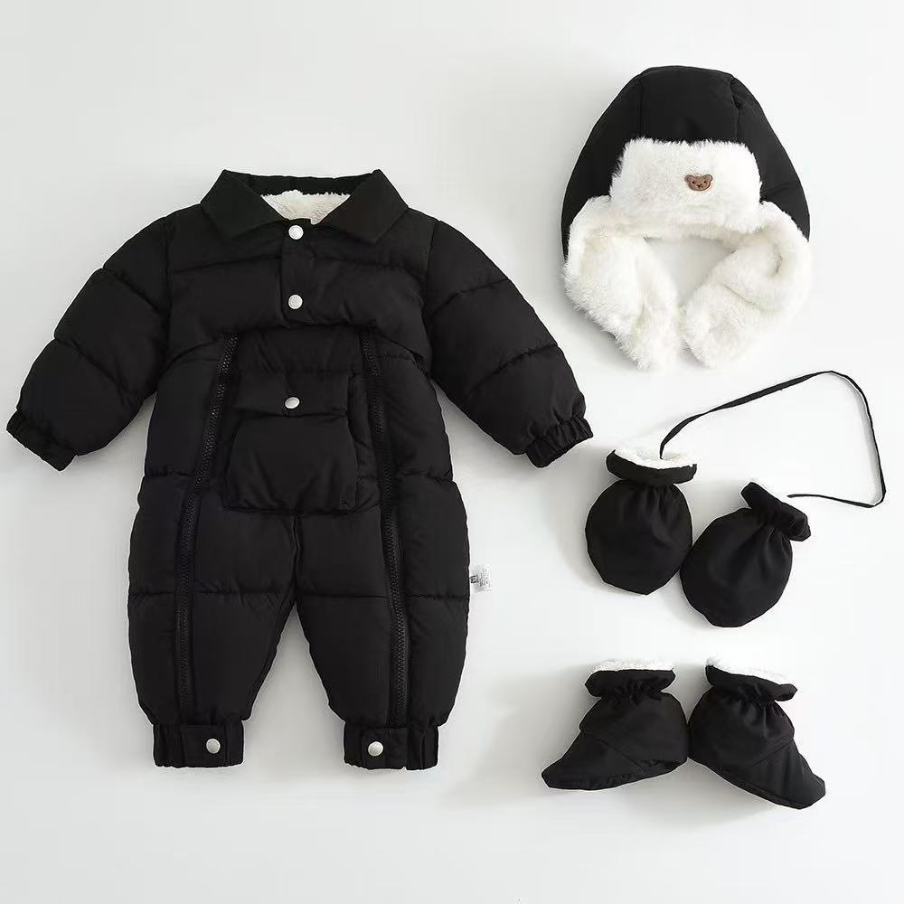 Baby Cotton-padded Thicken Crawler Suit Baby Children Romper | Luxury Home Accessories | Heulog Glow