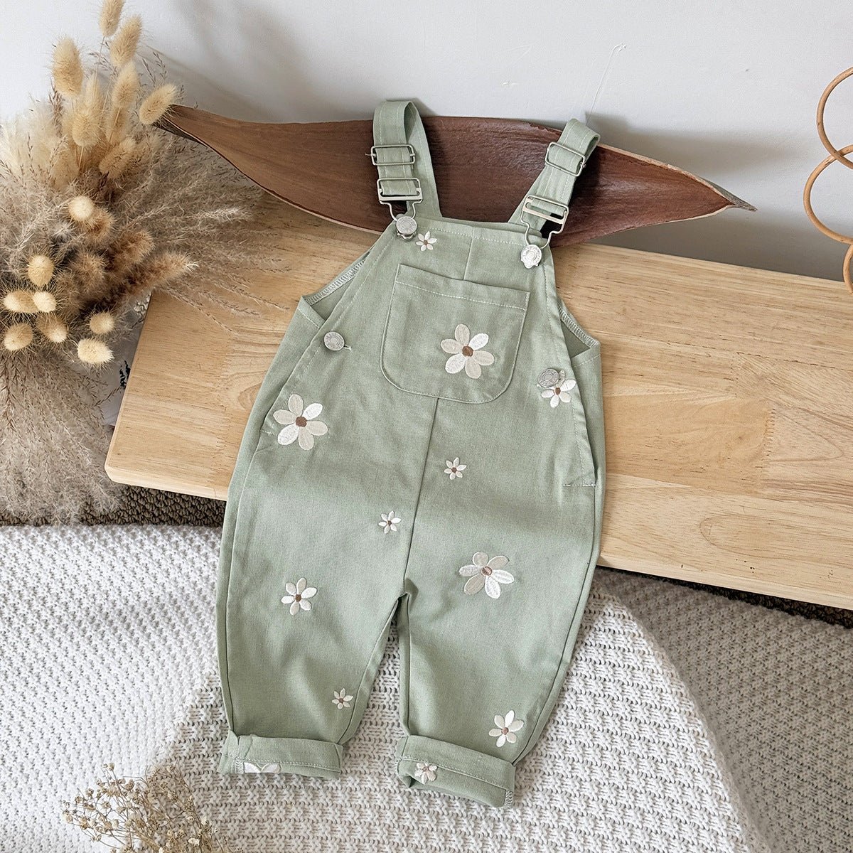 Baby Floral-embroidered Casual Sleeveless Romper | Luxury Home Accessories | Heulog Glow