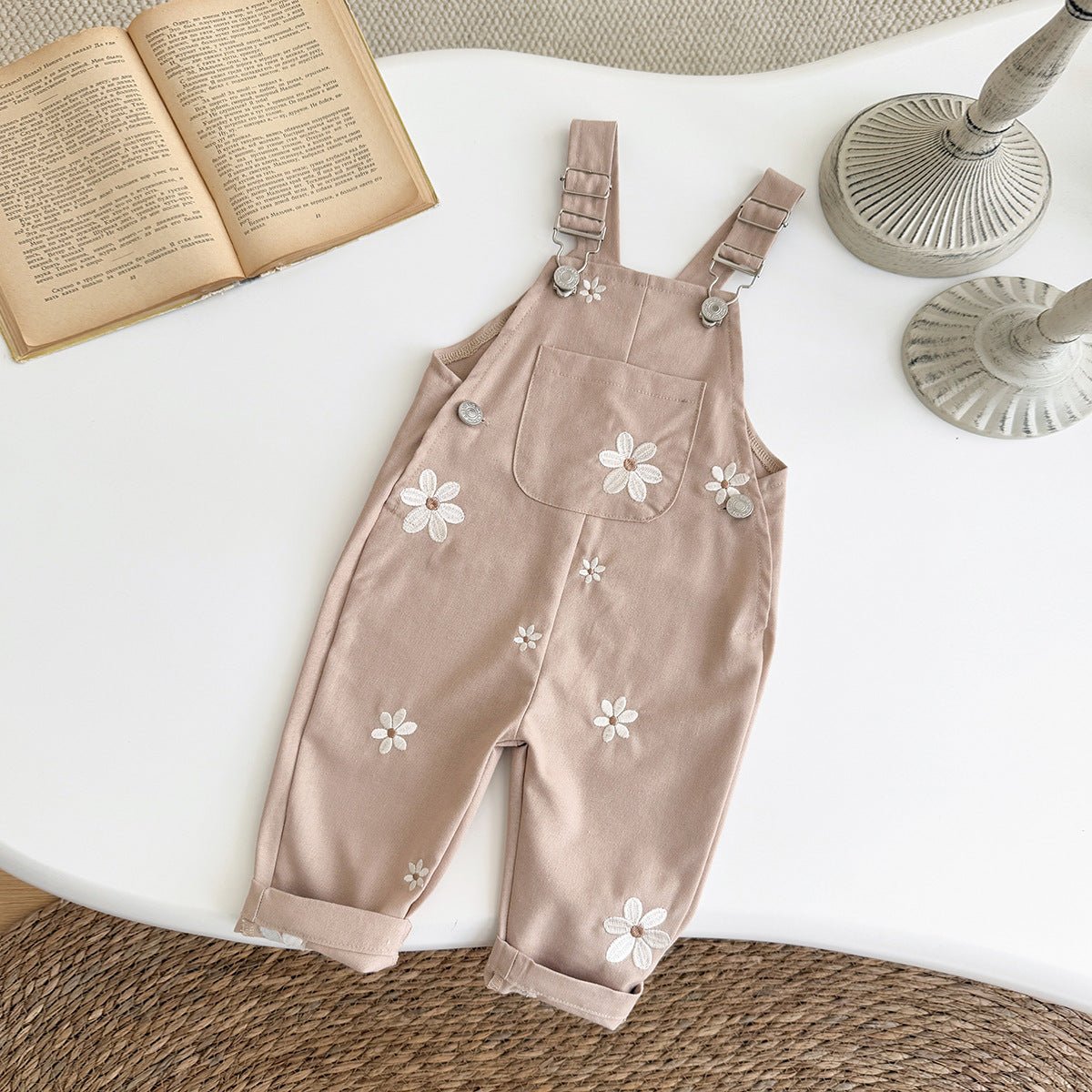 Baby Floral-embroidered Casual Sleeveless Romper | Luxury Home Accessories | Heulog Glow