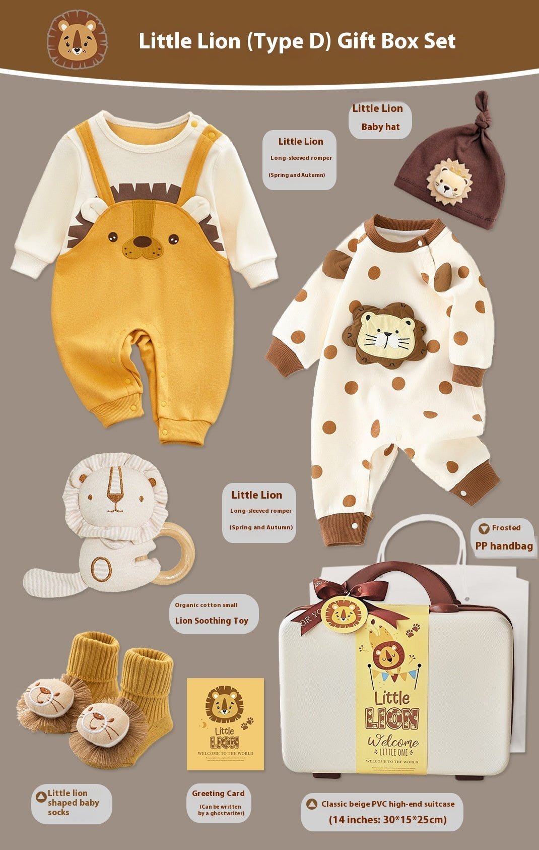 Baby Gift Box Set Little Lion Knitted Sweater | Luxury Home Accessories | Heulog Glow