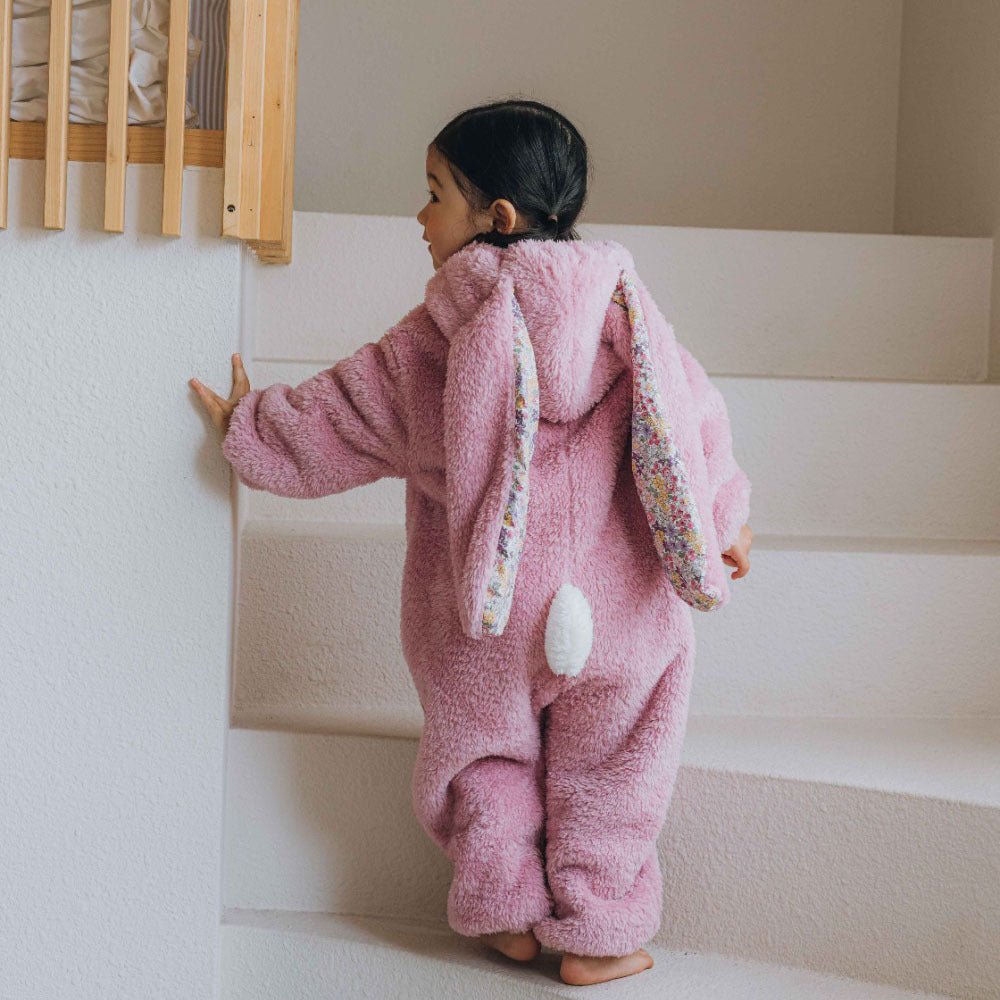 Baby Girl Bunny Jumpsuit Lazy Zipper Newborn Hooded Pajamas | Luxury Home Accessories | Heulog Glow