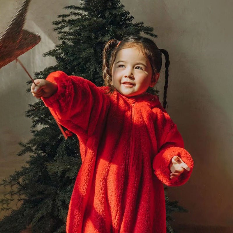 Baby Girl Bunny Jumpsuit Lazy Zipper Newborn Hooded Pajamas | Luxury Home Accessories | Heulog Glow