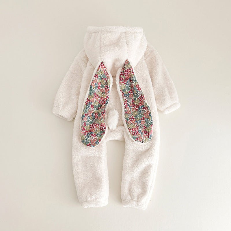 Baby Girl Bunny Jumpsuit Lazy Zipper Newborn Hooded Pajamas | Luxury Home Accessories | Heulog Glow