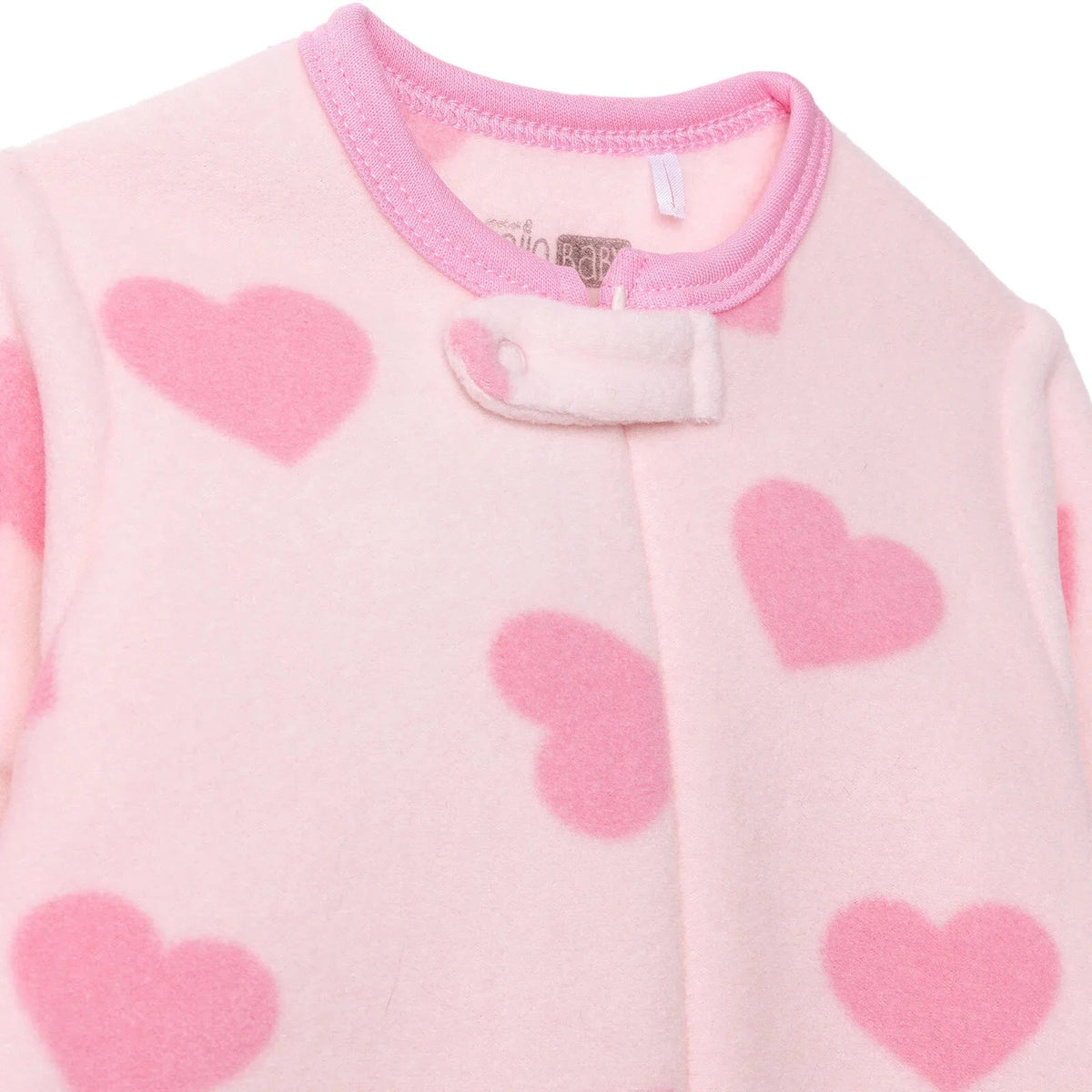 Baby Girl Fleece Footed Sleepsuit Animal Print Zip Fastening Hooded - Pink Printed | Luxury Home Accessories | Heulog Glow