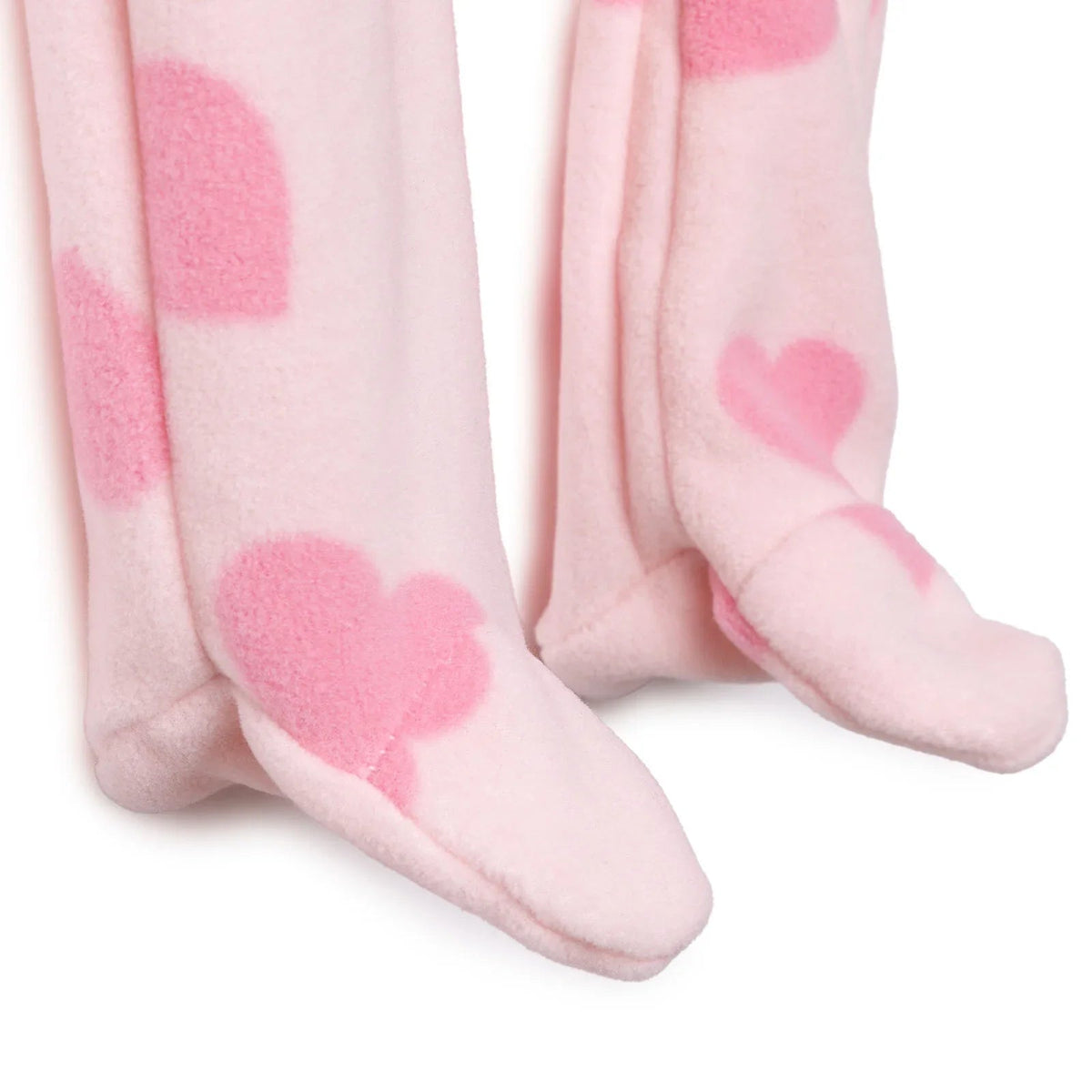 Baby Girl Fleece Footed Sleepsuit Animal Print Zip Fastening Hooded - Pink Printed | Luxury Home Accessories | Heulog Glow