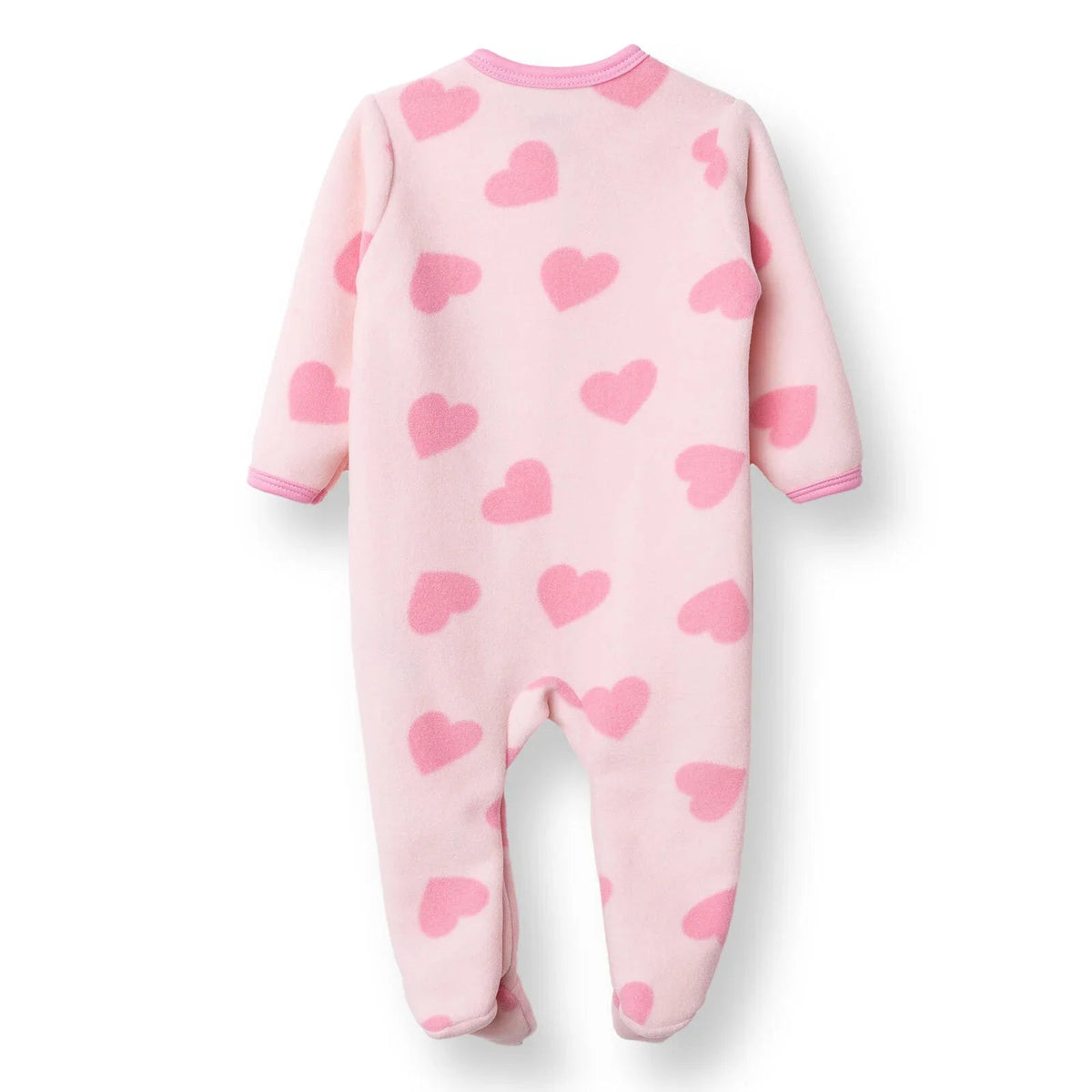 Baby Girl Fleece Footed Sleepsuit Animal Print Zip Fastening Hooded - Pink Printed | Luxury Home Accessories | Heulog Glow