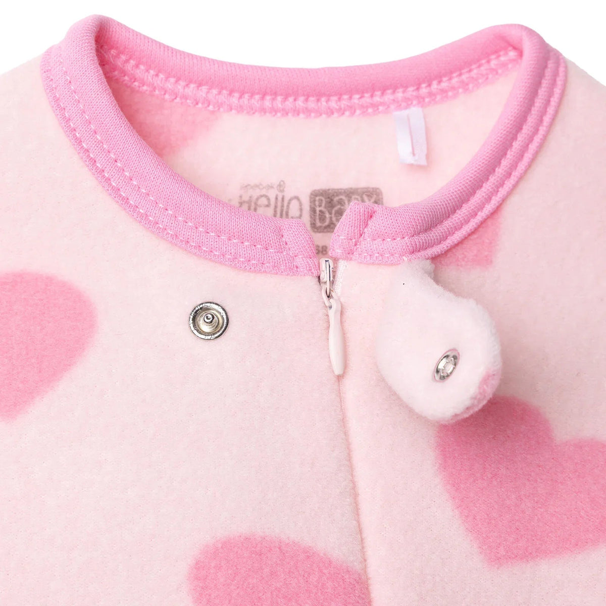 Baby Girl Fleece Footed Sleepsuit Animal Print Zip Fastening Hooded - Pink Printed | Luxury Home Accessories | Heulog Glow