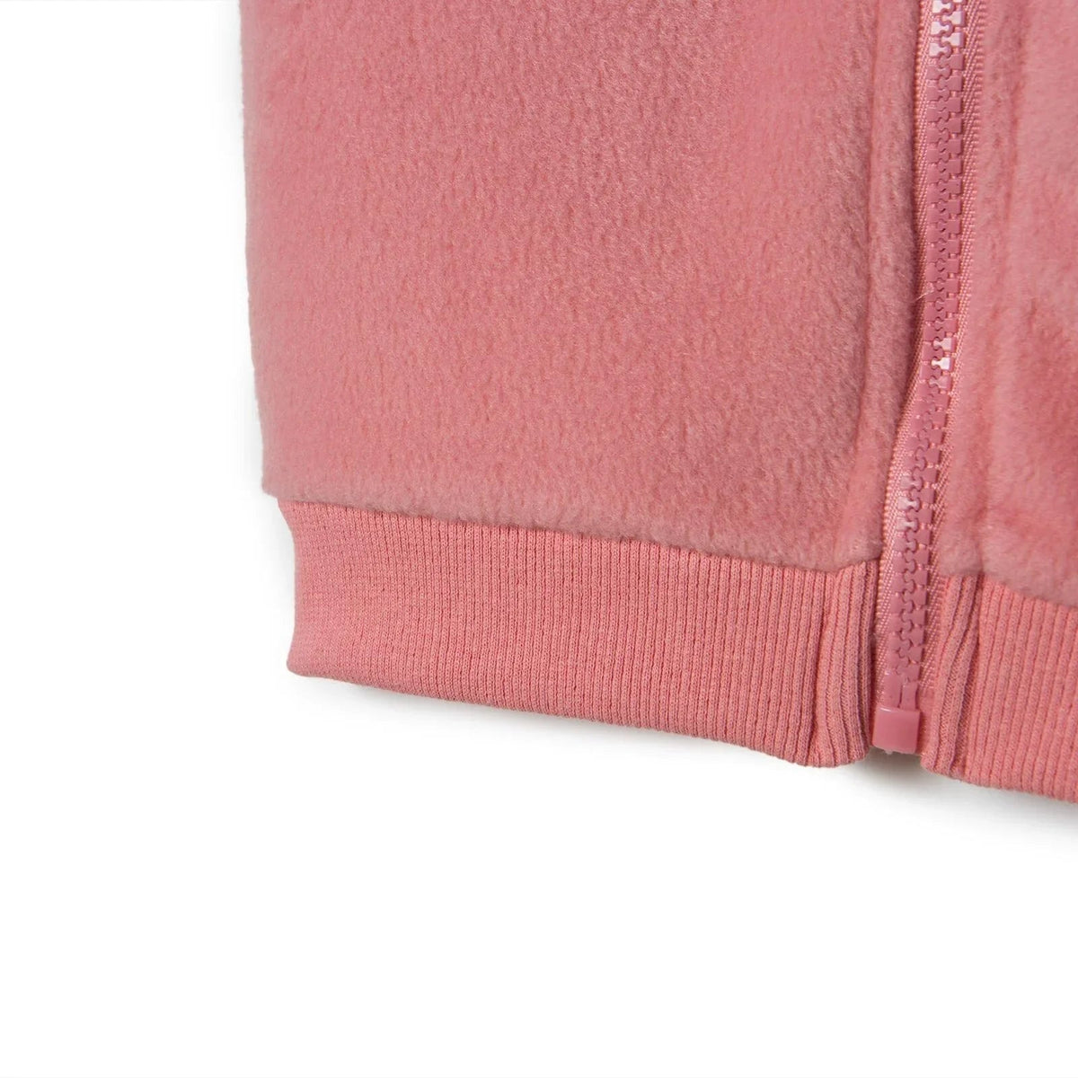 Baby Girl Fleece Waistcoat High Neck - Light Rose | Luxury Home Accessories | Heulog Glow