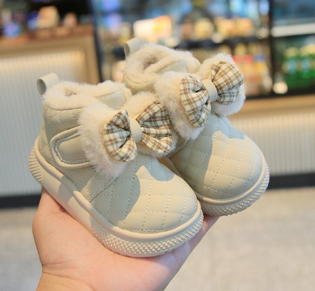 Baby Girl Snow Boots Velvet Thermal Booties Girls' Cotton Shoes | Luxury Home Accessories | Heulog Glow