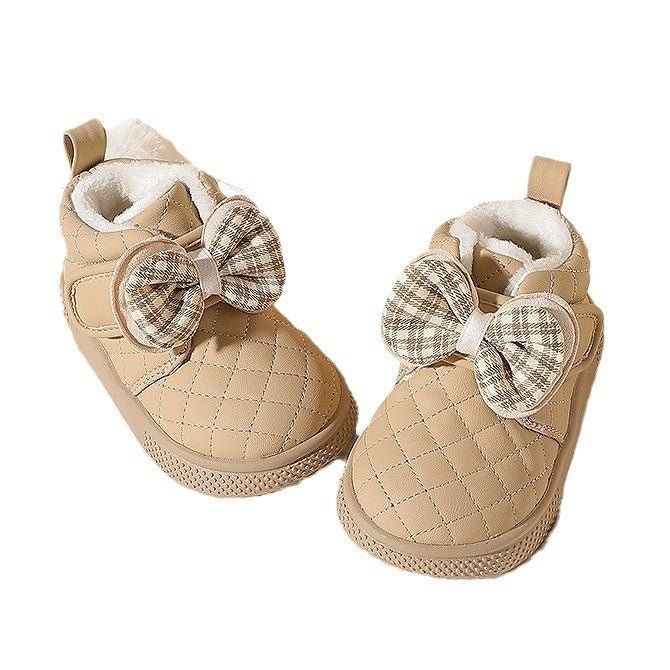 Baby Girl Snow Boots Velvet Thermal Booties Girls' Cotton Shoes | Luxury Home Accessories | Heulog Glow
