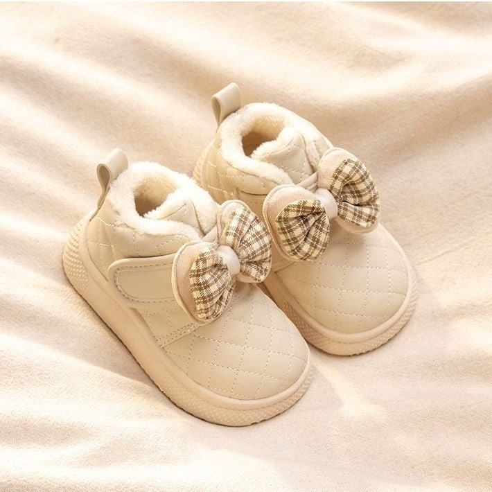 Baby Girl Snow Boots Velvet Thermal Booties Girls' Cotton Shoes | Luxury Home Accessories | Heulog Glow