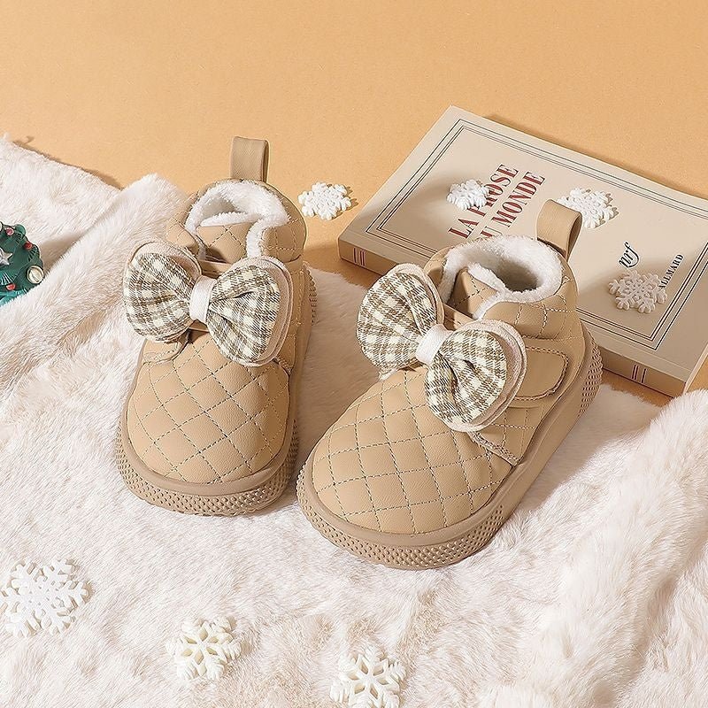 Baby Girl Snow Boots Velvet Thermal Booties Girls' Cotton Shoes | Luxury Home Accessories | Heulog Glow