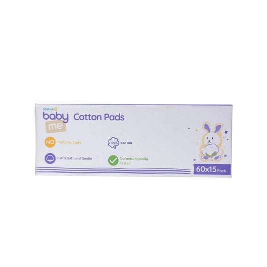 baby me Baby Cleaning Cotton Pads 15x60 pcs | Luxury Home Accessories | Heulog Glow