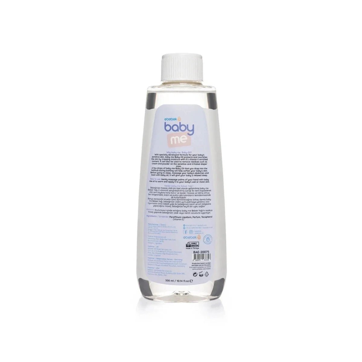 baby me Baby Oil 300ml | Luxury Home Accessories | Heulog Glow