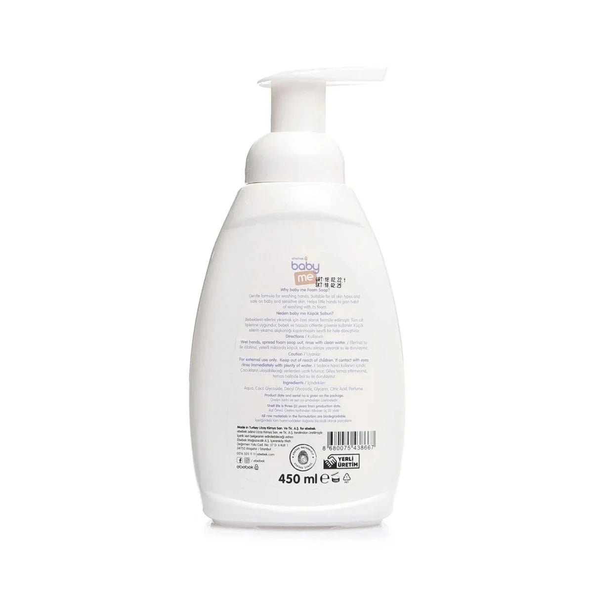 baby me Foam Soap 450ml | Luxury Home Accessories | Heulog Glow