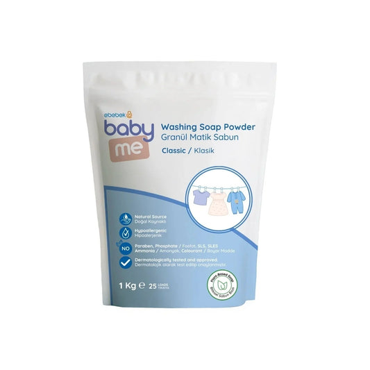 baby me Granular Washing Soap Powder 1000g 25 washes | Luxury Home Accessories | Heulog Glow