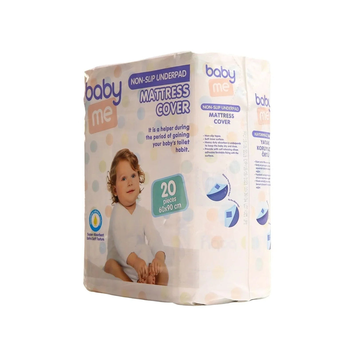 baby me Non-Slip Underpad Mattress Cover 60x90cm 20 pcs | Luxury Home Accessories | Heulog Glow