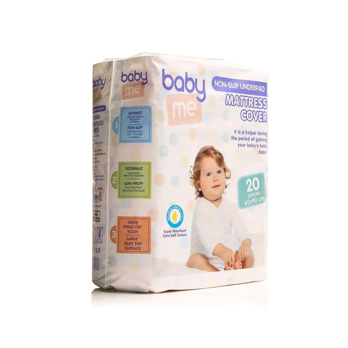 baby me Non-Slip Underpad Mattress Cover 60x90cm 20 pcs | Luxury Home Accessories | Heulog Glow