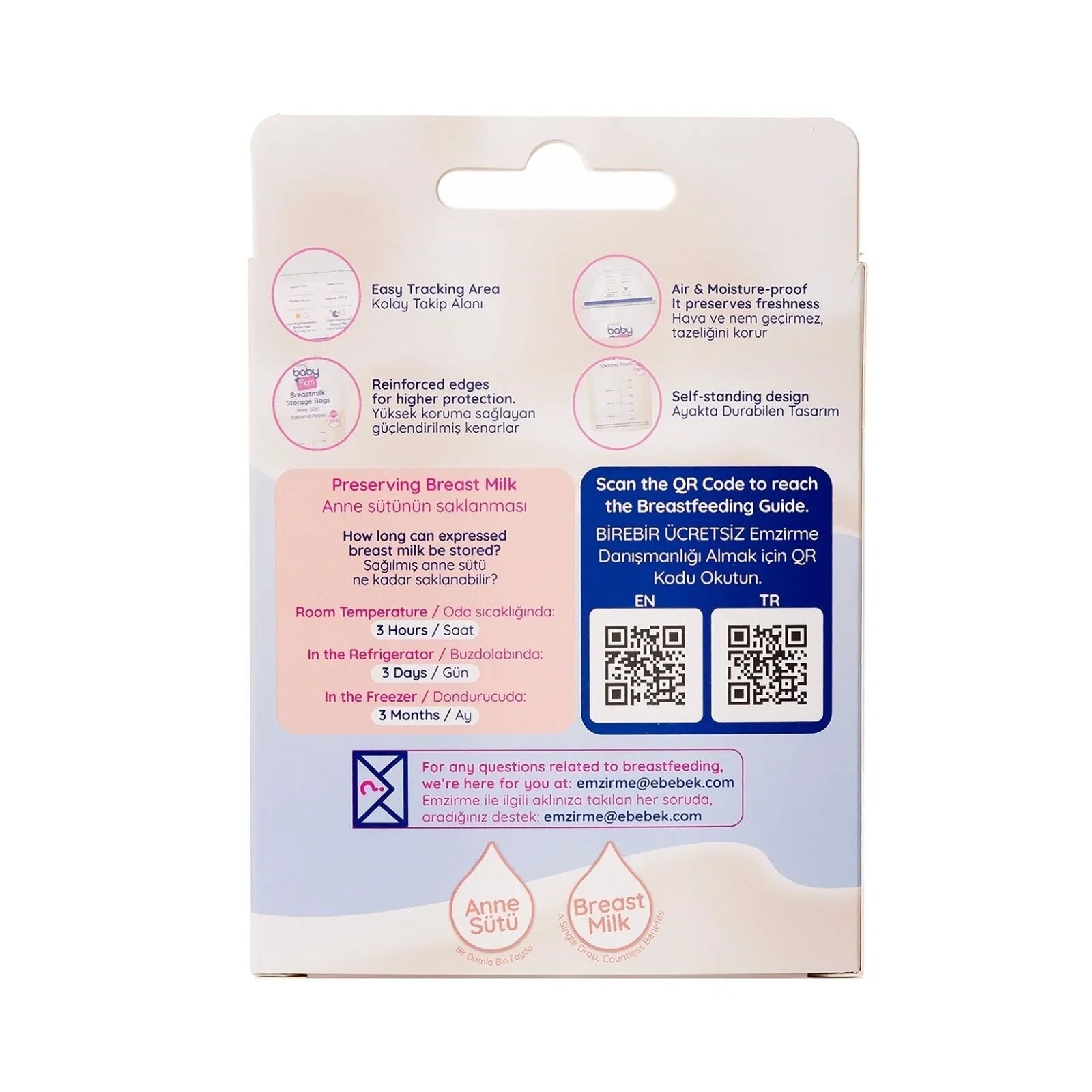 baby mom Breast Milk Storage Bag 25 pcs | Luxury Home Accessories | Heulog Glow