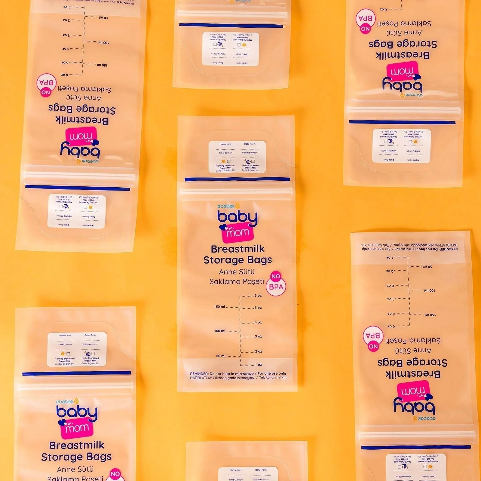 baby mom Breast Milk Storage Bag 25 pcs | Luxury Home Accessories | Heulog Glow