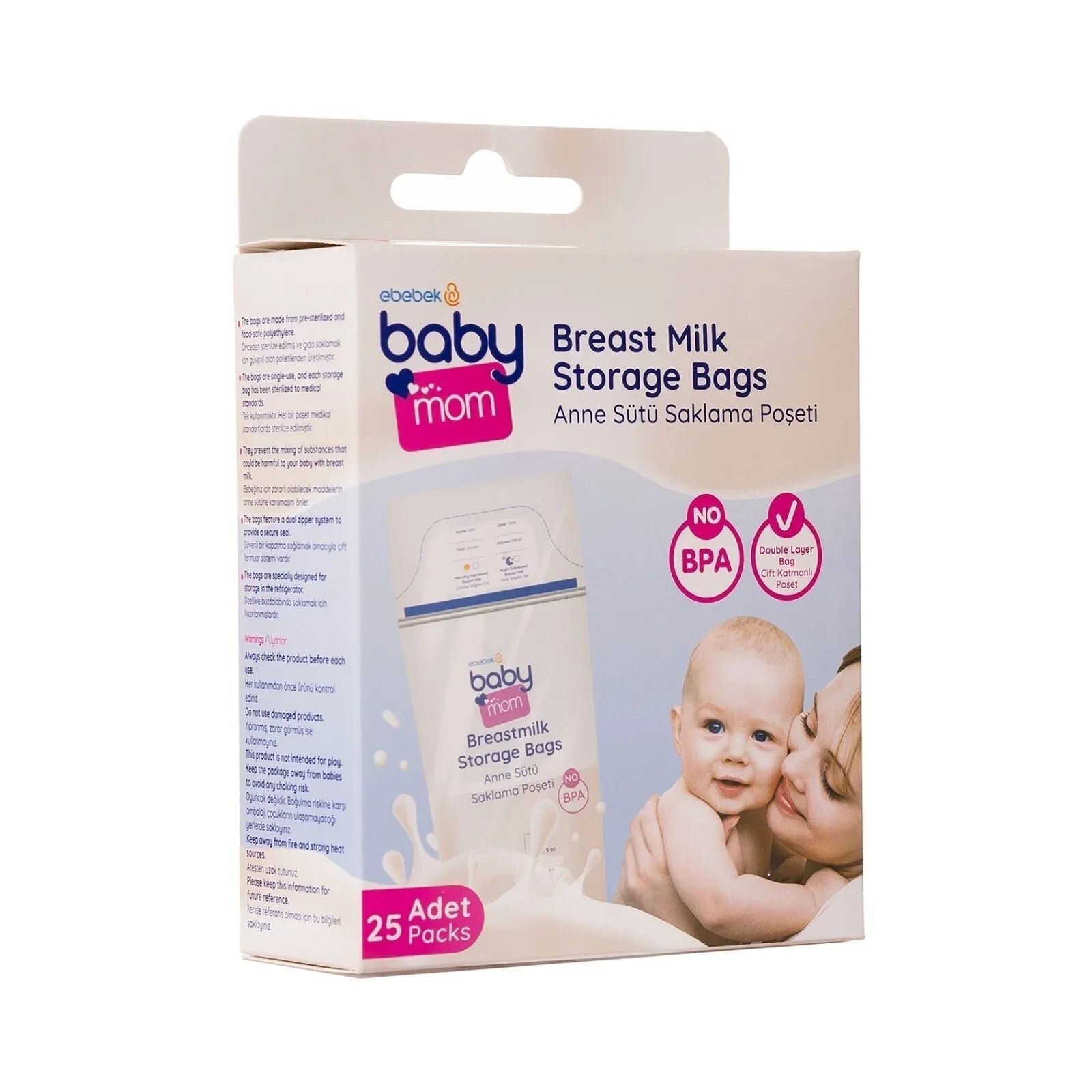 baby mom Breast Milk Storage Bag 25 pcs | Luxury Home Accessories | Heulog Glow