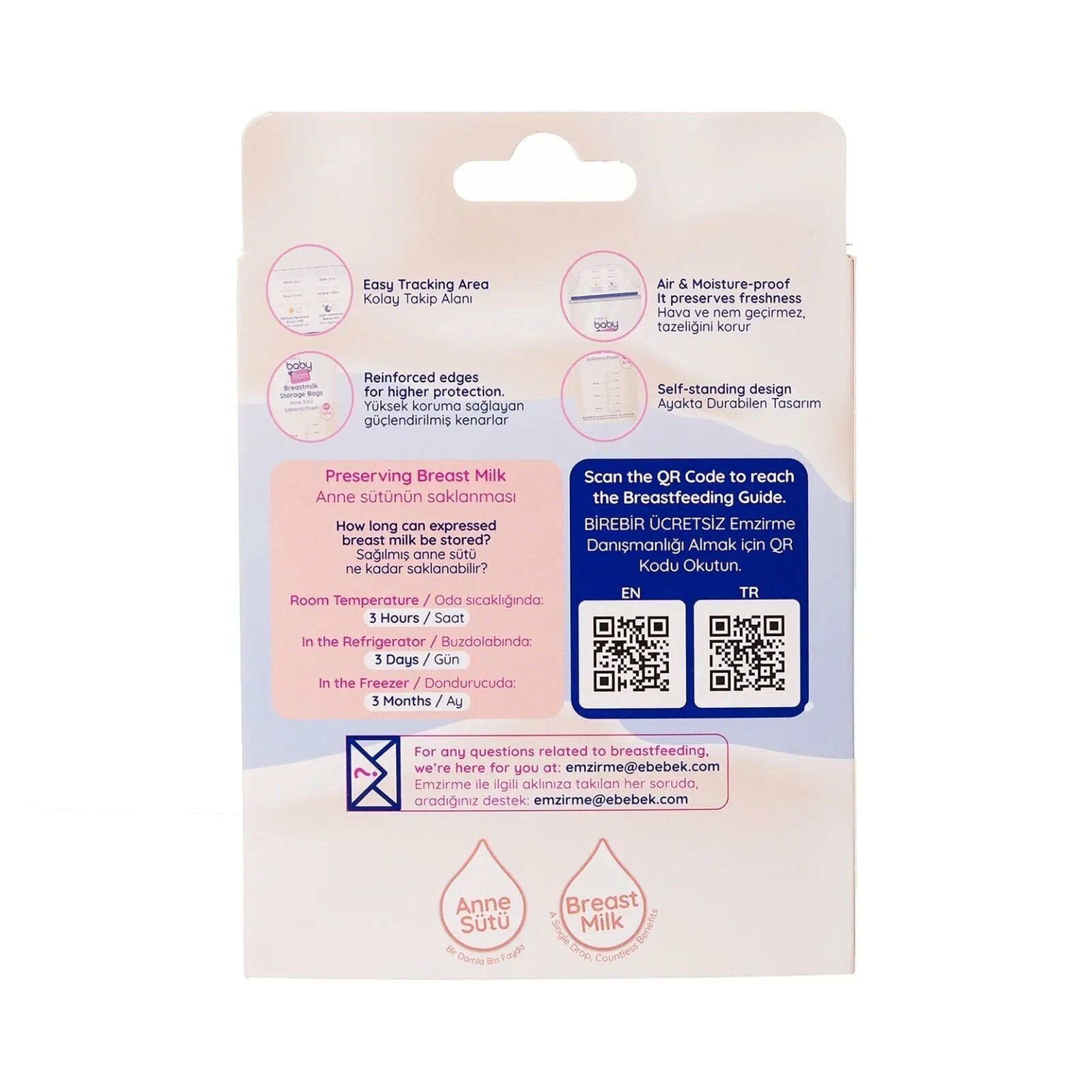 baby mom Breast Milk Storage Bag 50 pcs | Luxury Home Accessories | Heulog Glow