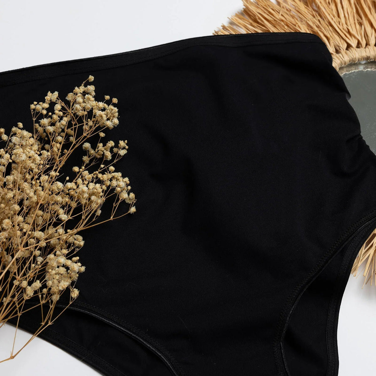 baby mom High Waist Pregnancy Brief - Black | Luxury Home Accessories | Heulog Glow