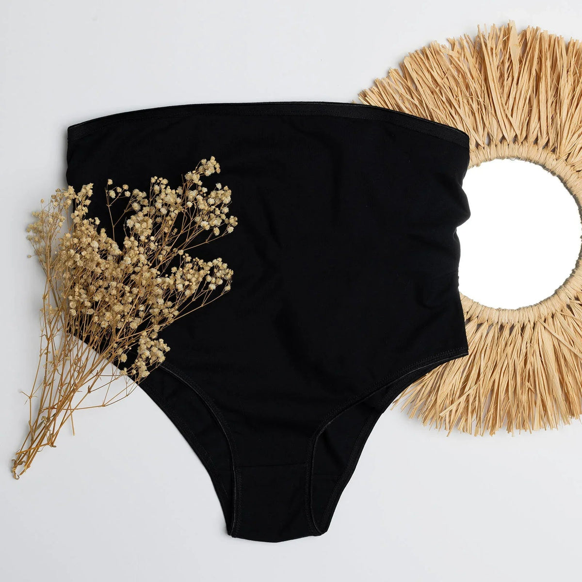 baby mom High Waist Pregnancy Brief - Black | Luxury Home Accessories | Heulog Glow