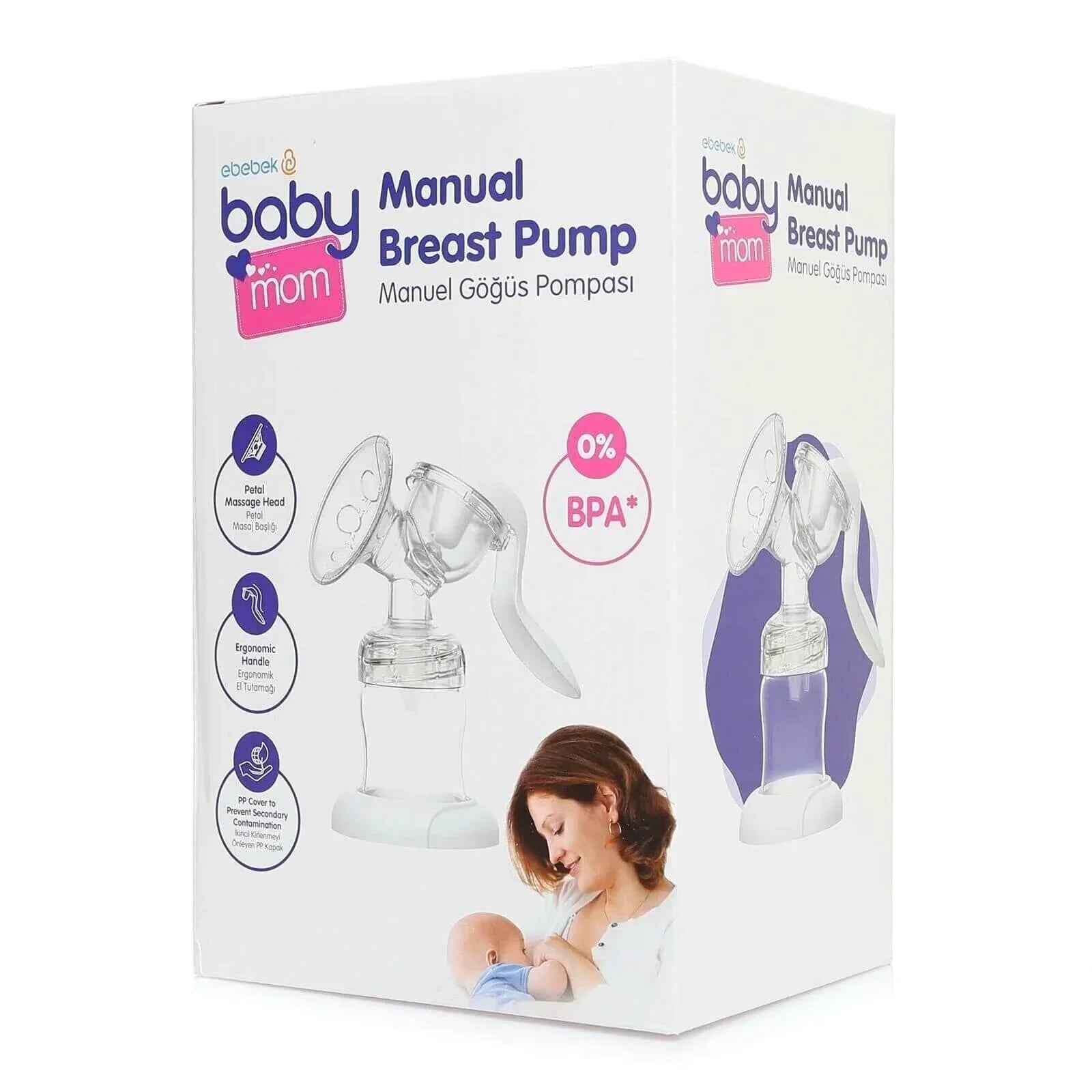 baby mom Single Manual Breast Pump | Luxury Home Accessories | Heulog Glow