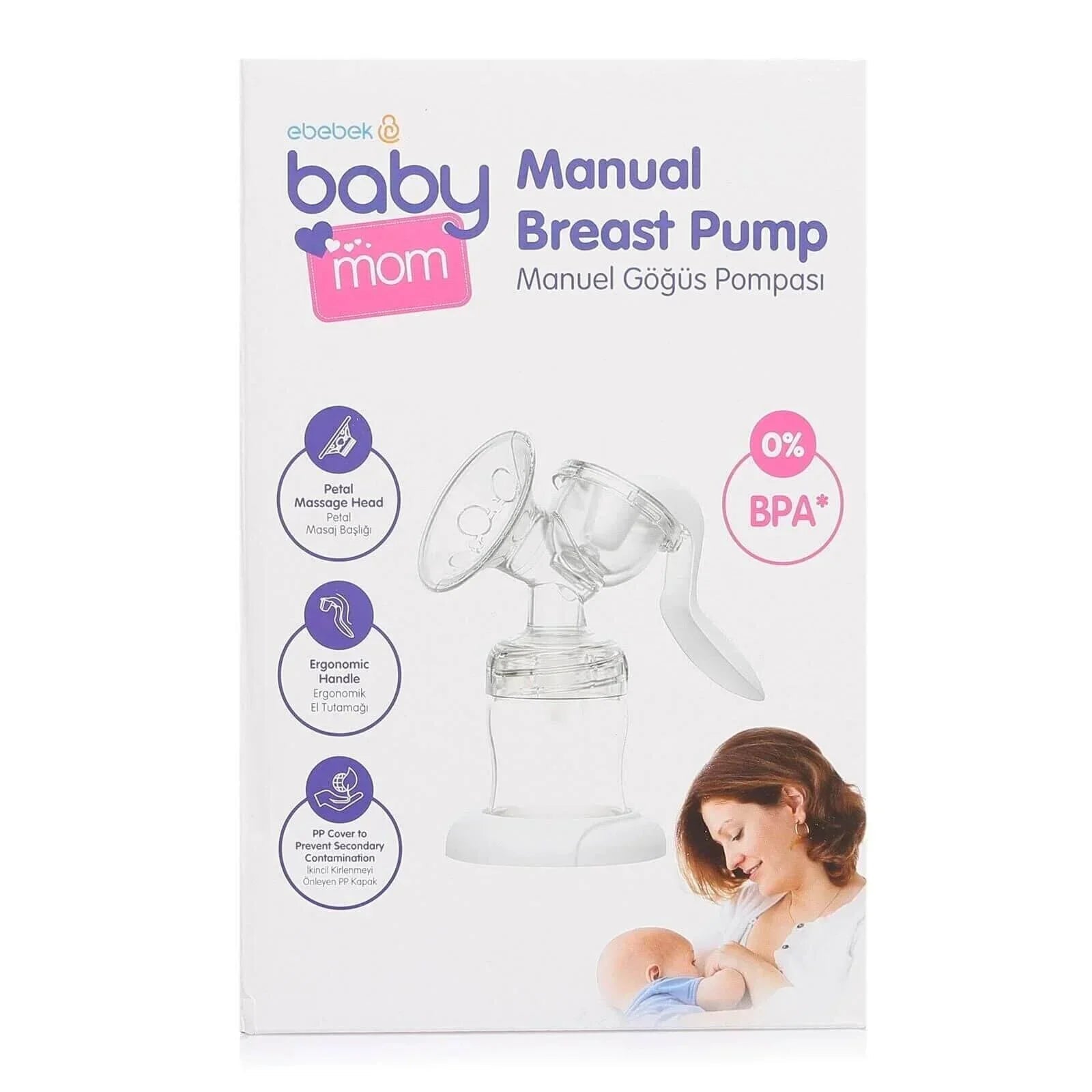 baby mom Single Manual Breast Pump | Luxury Home Accessories | Heulog Glow