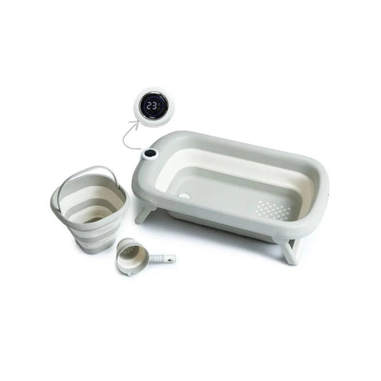 baby plus Bath Tube with Thermometer Set 3 pcs | Luxury Home Accessories | Heulog Glow