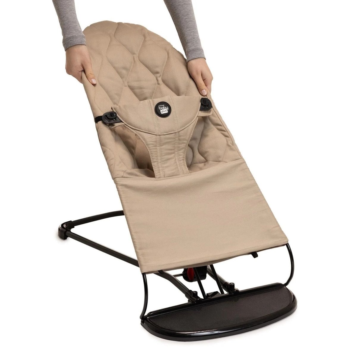 baby plus Cool Baby Bouncer - Beige | Luxury Home Accessories | Heulog Glow