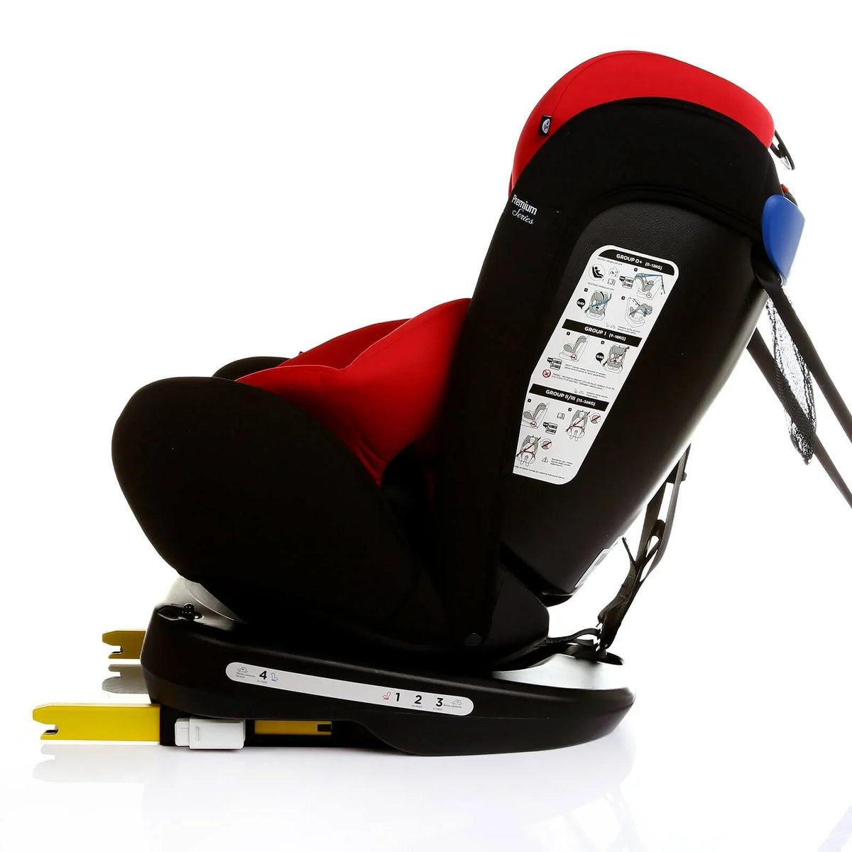 baby plus Orbitfix Group 0+/1/2/3 (Birth to 12 Years) Car Seat - Black Red | Luxury Home Accessories | Heulog Glow