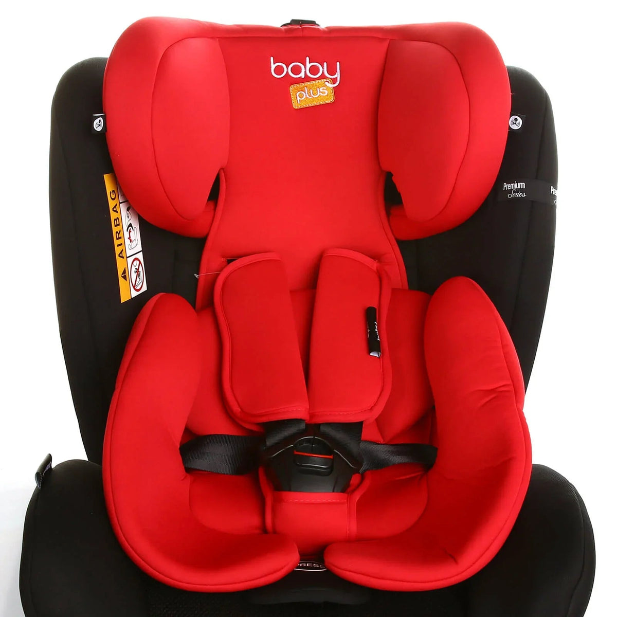 baby plus Orbitfix Group 0+/1/2/3 (Birth to 12 Years) Car Seat - Black Red | Luxury Home Accessories | Heulog Glow