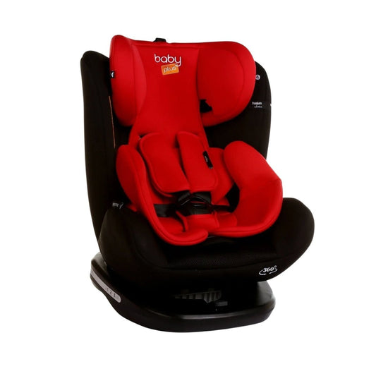 baby plus Orbitfix Group 0+/1/2/3 (Birth to 12 Years) Car Seat - Black Red | Luxury Home Accessories | Heulog Glow