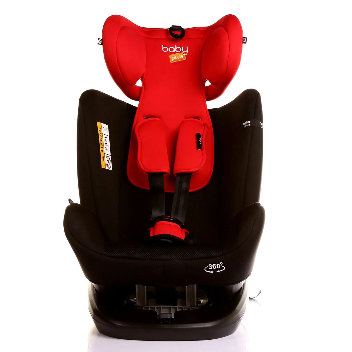 baby plus Orbitfix Group 0+/1/2/3 (Birth to 12 Years) Car Seat - Black Red | Luxury Home Accessories | Heulog Glow